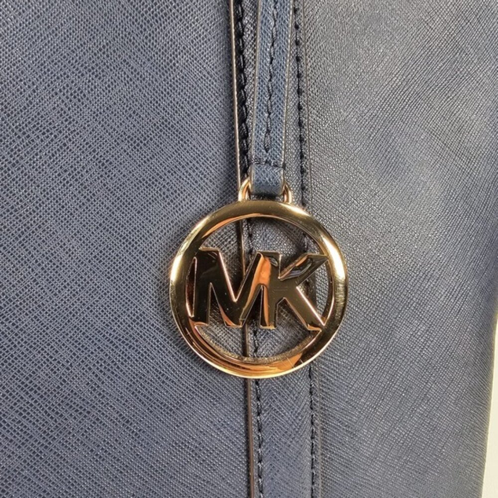 MICHAEL KORS LEATHER LOGO Navy Sady Large Tote Bag IM-1904 F19 35T7GD4T7L 406 - Picture 10 of 16